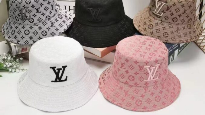 LV_หลุยส์ วิตตอง หมวกบักเก็ต หมวกชาวประมง สไตล์วินเทจ คลาสสิก หรูหรา สําหรับผู้ชาย และผู้หญิง 713