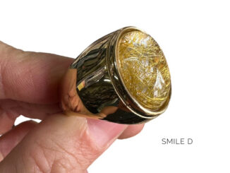 แหวนไหมทองตัวเรือนสแตนเลสเลเซอร์ 18k