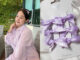 พร้อมส่ง  กิ๊บโบว์จิ๋ว สีม่วง