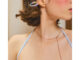 Julys - lolita ribbon drawstring necklace สร้อยคอโบว์ รูดได้