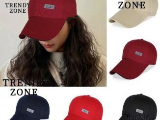 Trendyzone หมวกเบสบอล ผ้าแคนวาส ระบายอากาศ ปรับขนาดได้ สีพื้น สําหรับผู้ชาย และผู้หญิง
