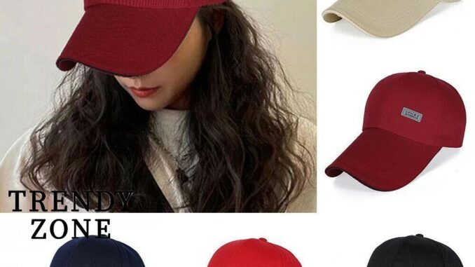 Trendyzone หมวกเบสบอล ผ้าแคนวาส ระบายอากาศ ปรับขนาดได้ สีพื้น สําหรับผู้ชาย และผู้หญิง