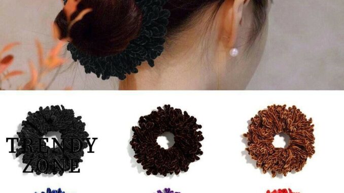 Trendyzone ยางรัดผม ผ้ากํามะหยี่ สีพื้น สําหรับมัดผมมุสลิม