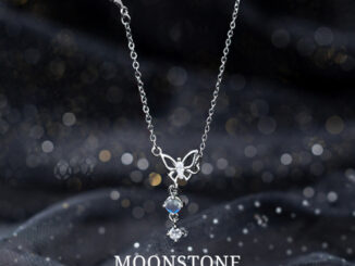 MEET พร้อมส่ง แฟชั่นสุดชิค สร้อยคอเงินแท้ Moonstone สร้อยเงิน สร้อยเงินแท้925 สร้อยคอเพชร สร้อยแฟชั่น สร้อยคอผู้หญิง