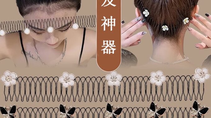 แฟชั่นเกาหลี ใหม่ สวยงาม อารมณ์ มุก ดอกไม้ หวีผม ที่คาดผม ผู้หญิง เครื่องประดับผม