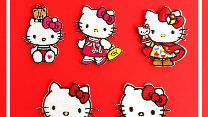 ☸ แผ่นรีดติดเสื้อ ลาย Hello Kitty ☸ แผ่นแพทช์สติกเกอร์รีดร้อน Diy มีกาวในตัว สําหรับติดตกแต่งเสื้อผ้า 1 ชิ้น