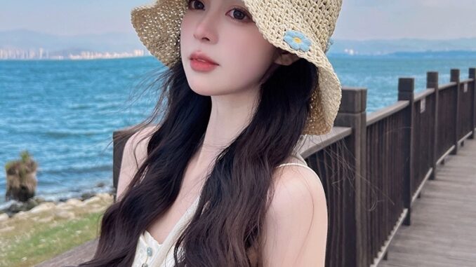 หมวกฟางเดซี่  หมวกฟางกันแดด  ขนาดเล็ก 127 ระบายอากาศได้ดี  เหมาะกับเดินชายหาด แฟชั่นฤดูร้อน  สําหรับผู้หญิง