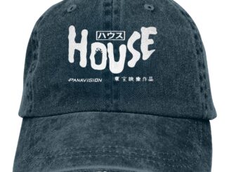【ใหม่ล่าสุด】หมวกเบสบอล ผ้าฝ้าย และผ้ายีน ลาย House Hausu สามารถปรับได้ สไตล์เกาหลี ของขวัญคริสต์มาส สําหรับผู้ชาย