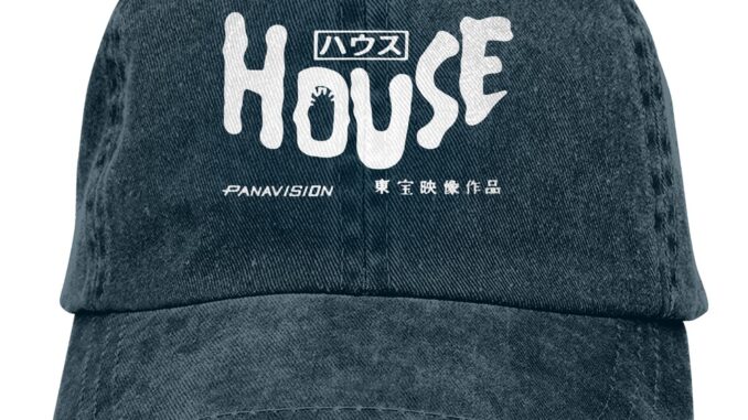 【ใหม่ล่าสุด】หมวกเบสบอล ผ้าฝ้าย และผ้ายีน ลาย House Hausu สามารถปรับได้ สไตล์เกาหลี ของขวัญคริสต์มาส สําหรับผู้ชาย