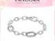 Pandora  Marry Me Series เงิน925 สร้อยข้อมือเงินสเตอร์ลิง 599662 สร้อยข้อมือโซ่เครื่องประดับของขวัญ