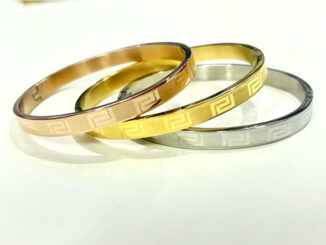 กำไลจีนทอง 24K （ไซส์ 57）งานละเอียดลายปราณีตสวยสะดุดตา