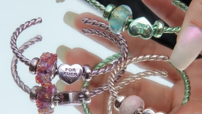 Sterling Silver Twisted Bangle  กำไลเงินแท้