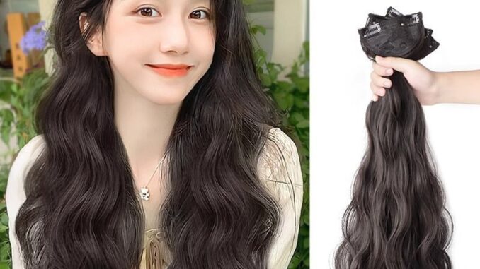 พร้อมส่ง แฮร์พีชแบบช่อ แพลอนปลาย ลอนคลาย สวยพลิ้ว เซ็ต 3 ชิ้น ยาว 50cm