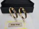 M M Enameled metal earrings ต่างหูห่วง งานชนช๊อป