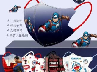 หน้ากากอนามัย ลายการ์ตูนมาร์เวล 3D แบบใช้แล้วทิ้ง สําหรับเด็ก 10 ชิ้น ต่อแพ็ค