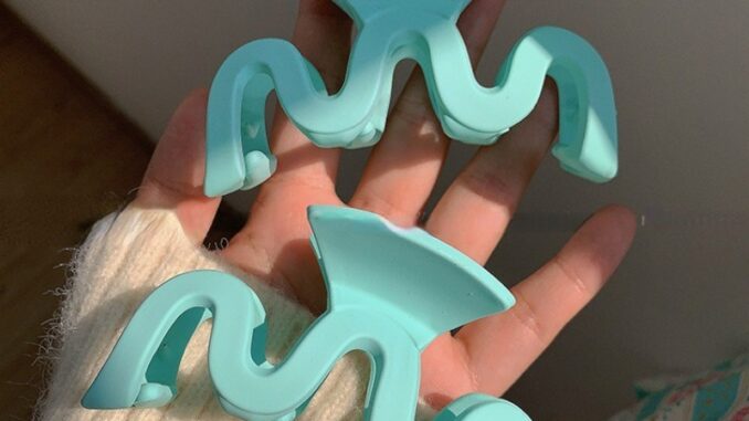 พร้อมส่ง กิ๊บติดผม สีฟ้า แฟชั่นฤดูร้อน สําหรับผู้หญิง