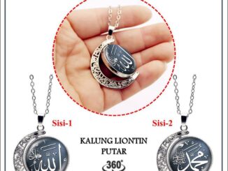 จี้สร้อยคออิสลาม สเตนเลส หมุนได้ 2 ด้าน [EZ Art] ALLAH MUHAMMAD