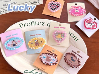 Cute 217 กิ๊บติดผม กิ๊บหนีบผมแฟชั่นขอบไหมพรม