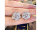 ต่างหูสตั๊ดดอกไม้ Rhinestone เสน่ห์ 1 คู่สำหรับผู้หญิงสำหรับการตกแต่งทุกวัน
