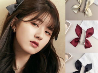 PASUAY กิ๊บโบว์จีซู [1 คู่] โบว์หูเอลฟ์ ริบบิ้นเกาหลี ลื่นเงา | โบว์ติดผม กิ๊บจีซู