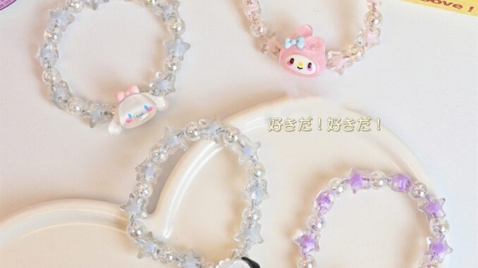 ในไทย สร้อยข้อมือคู่Sanrio Kuromi Melody คริสตัลน่ารักรูปดาวห้าแฉกแฟชั่นสไตล์เกาหลีสําหรับผู้หญิง.COD