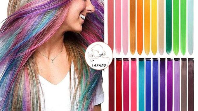 SUNLIGHT [มีให้เลือก 32 สีผม] แฮร์พีช ไฮไลท์ผม ขนาด 55CM - วิกผมยาวเกาหลี สวยเยี่ยมและทันสมัย - ผมปลอมแบบหนีบใช้งานง่าย เหมาะสำหรับผู้หญิงและเด็กเล็ก
