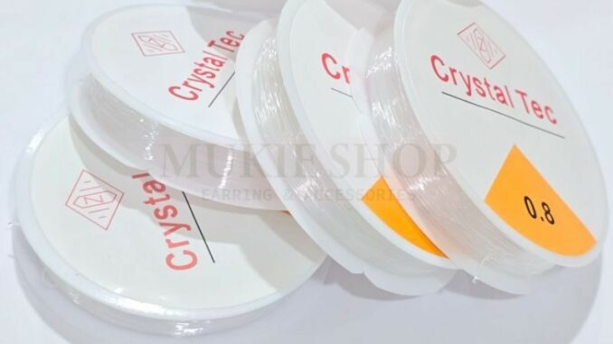 Mukie Shop เอ็นยืด ยี่ห้อ Crystal Tec แบบใส สำหรับ ร้อยลูกปัด เอ็นยืดใส มุกี้ ช้อป