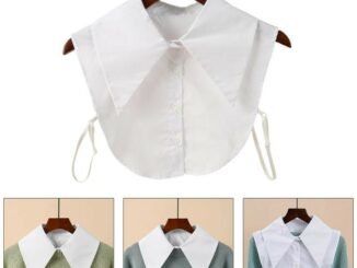 Yml2 เสื้อเชิ้ตคอปกปลอม สีขาว ถอดออกได้ สําหรับผู้หญิง