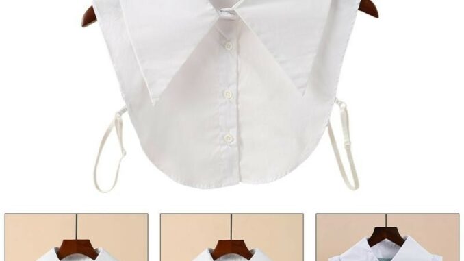 Yml2 เสื้อเชิ้ตคอปกปลอม สีขาว ถอดออกได้ สําหรับผู้หญิง Yml2 เสื้อเชิ้ตคอปกปลอม สีขาว ถอดออกได้ สําหรับผู้หญิง