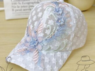 Camelli หมวกเบสบอล ปักลายลูกไม้ ดอกไม้ ตาข่าย ลิ้นเป็ด หมวกเด้งกลับ ฤดูร้อน ผู้หญิง หมวกบังแดด