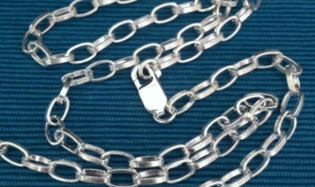 น้ำหนักเงิน 1.5 บาท (24 กรัม).สร้อยคอเงินแท้.ลายอิตาลี่ ITALY. เงินแท้ทั้งเส้น ไม่ใช่งานชุบ #สร้อยเงินแท้