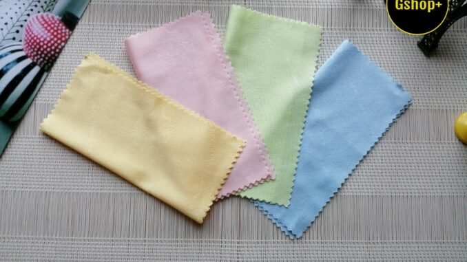 ผ้าเช็ดลเลนส์ 1ชุด 4ผืน คละสี ชุดละ 10บาท