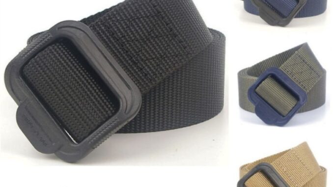 ✨พร้อมส่ง✨CHB04 เข็มขัดหัวพลาสติก เข็มขัดผู้ชาย สไตล์ทหาร Tactical belt