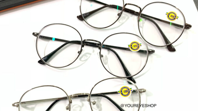 แว่นสายตาสั้นทรงหยดน้ำ -4.50 ถึง -6.00 เลนส์มัลติโค้ท เลนส์ย่อบาง1.6 รุ่น K3121