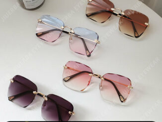 【JIUERBA】COD พร้อมสต็อก แว่นกันแดดทรงเหลี่ยมไร้กรอบสไตล์เกาหลีสำหรับผู้หญิง Korean Ulzzang Stylish Shades for women