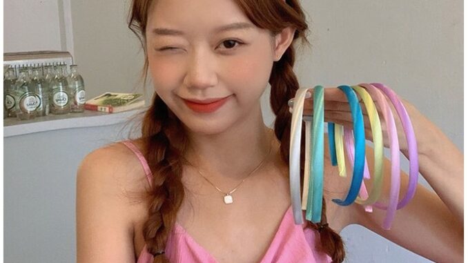Korean Candy Color Silk Headband Cute Simple Hair Accessories for Women