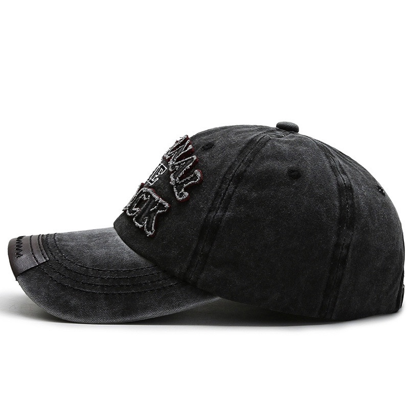 05C7 หมวกแก๊ปเบสบอล ปีกโค้ง ปักลาย Original The Black สียีนส์สวยหรู classic