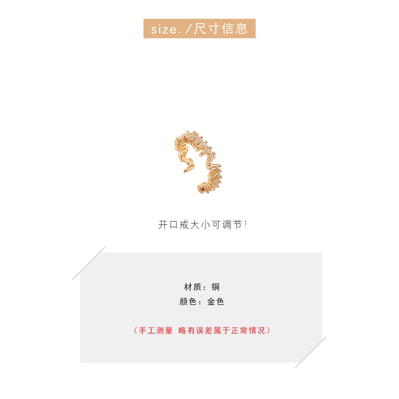 2021 ไมโครฝังเพทายแหวนนิ้วชี้แฟชั่นแปดหัวใจและแปดลูกศรปรับแหวนหางแหวนเครื่องประดับหญิง