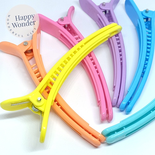 2ชิ้น ต่อเซต กิ๊บปากเป็ดคู่ กิ๊บหนีบผม หลายสี สีสวย หวาน ติดผมแต่งหน้า