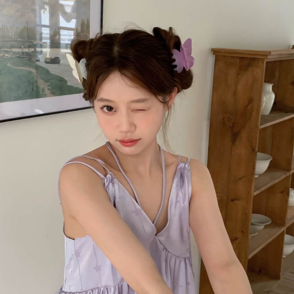 A HELLO GIRL กิ๊บติดผม รูปผีเสื้อ และฉลาม สําหรับผู้หญิง