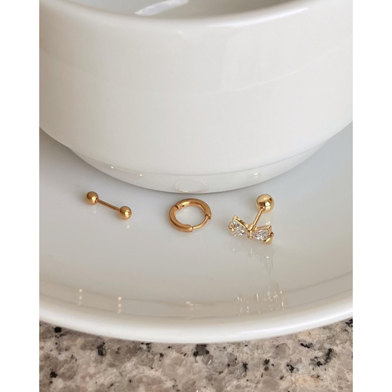 A.piece  จิวเซ็ต จิวแสตนเลส [stainless steel] bow set