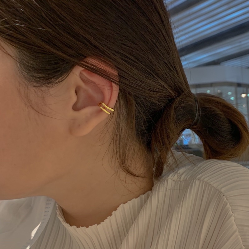 A.piece  ต่างหูเงินแท้ ต่างหูหนีบ [all silver 925] bone earcuff