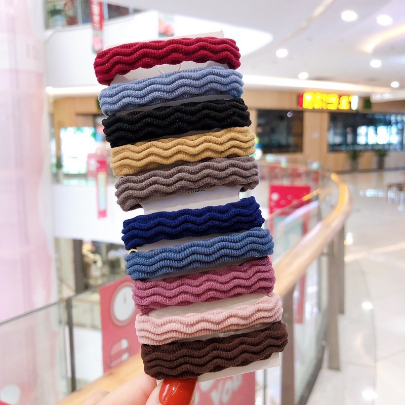 A262 สั่งขั้นต่ำ 10 ชิ้น ยางรัดผมหนานุ่ม ยืดหยุ่นดี เส้นละ 1 บาท พร้อมส่ง