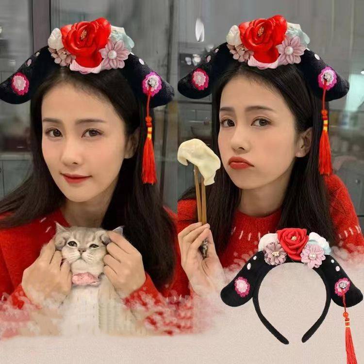 Ag ที่คาดผม รูปธงจีนโบราณ น่ารัก สําหรับเด็กผู้หญิง