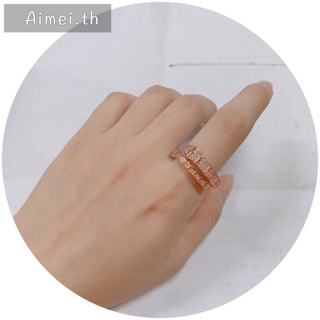 Aimei Moda แหวนเพชร 3a ฝังเพทาย หรูหรา เครื่องประดับแฟชั่น