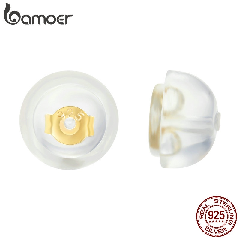 Bamoer ที่อุดหูซิลิโคน เงิน 925 EF001
