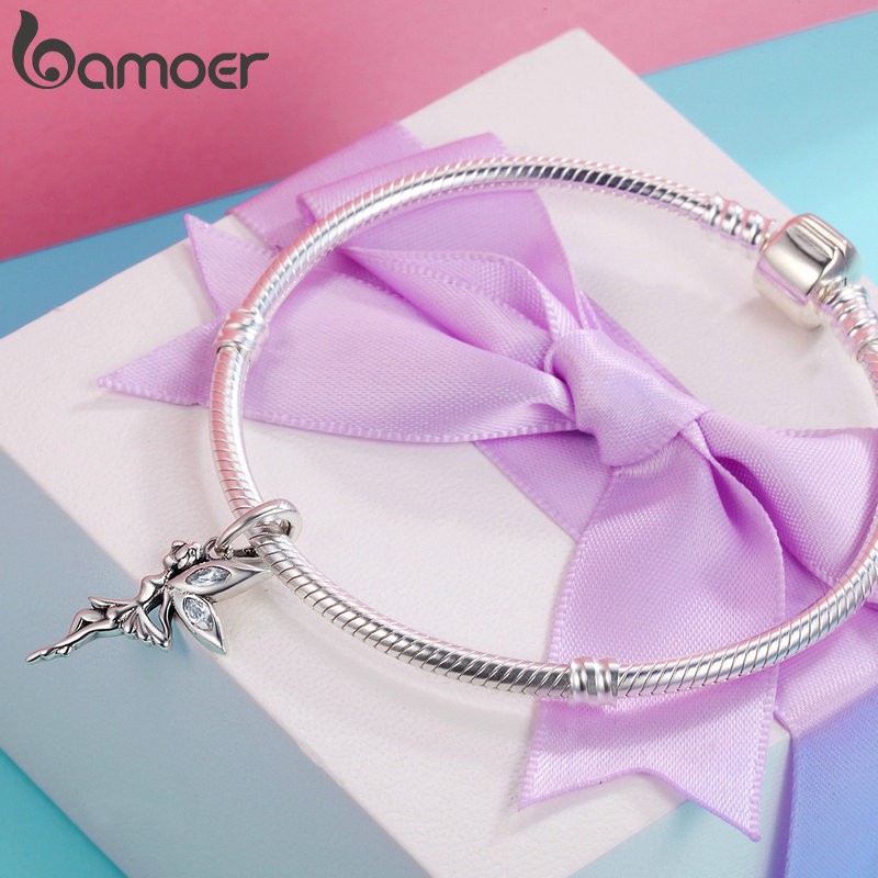 Bamoer สร้อยข้อมือ และสร้อยคอ เงินแท้ 100% 925 DIY SCC240