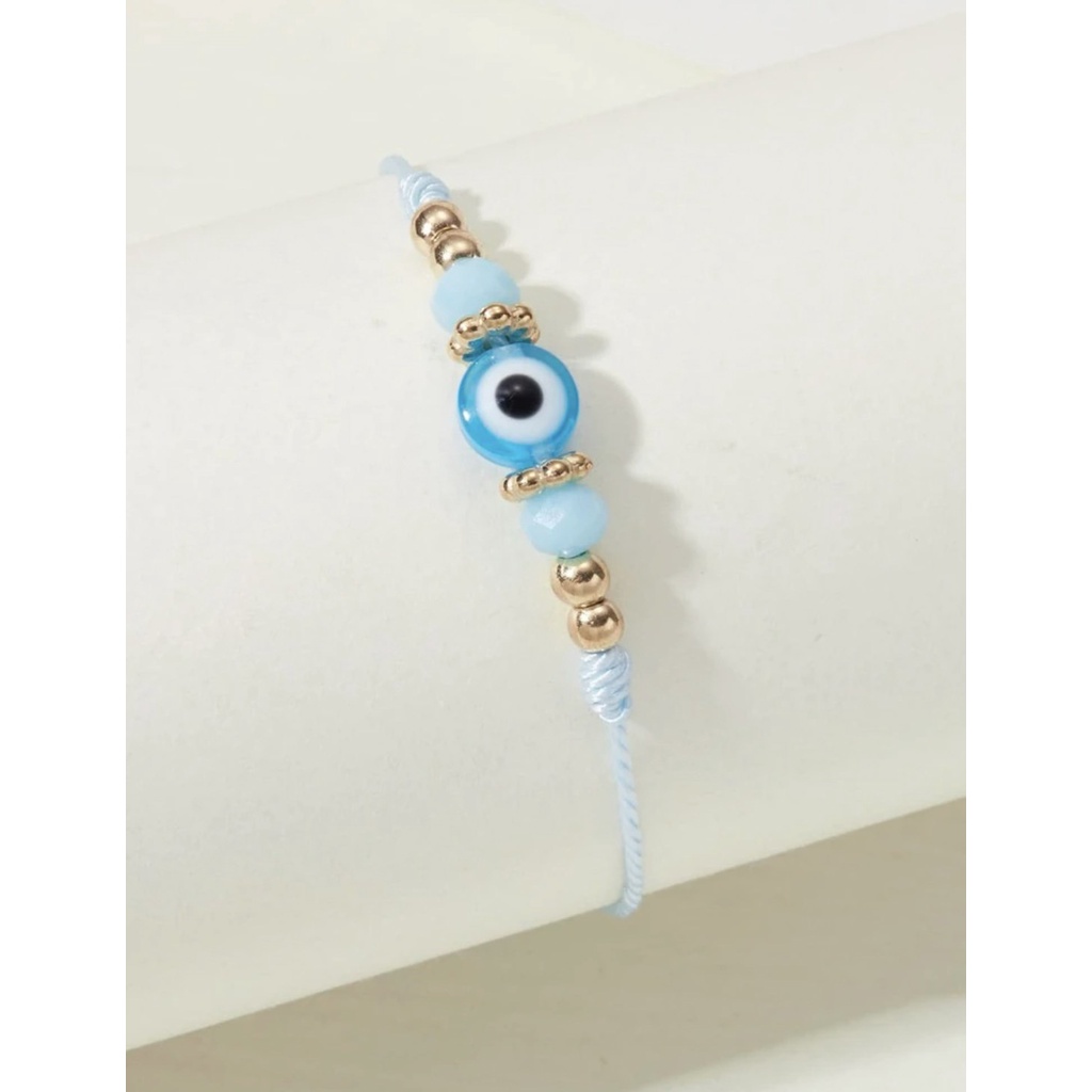 Blue Evil eye Nazar eye  bracelet กำไลมงคล ปกป้องผู้สวมใส่ ความสัมพันธ์ H85