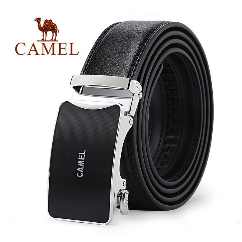 CAMEL เข็มขัด แบบหนังวัวแท้ หัวโลหะ ดีไซน์หรูหรา คุณภาพสูง