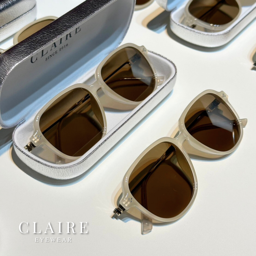 CLAIRE : (CF) แว่นกันแดด รุ่น Caffé แว่นกันแดด แว่นขับรถ
